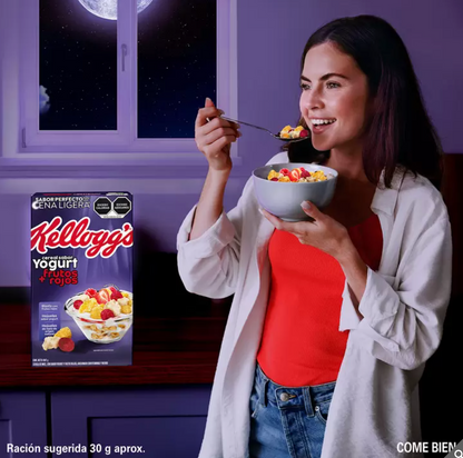 Kellogg's Cereal Sabor Yogurt Frutos Rojos 640 grs - .