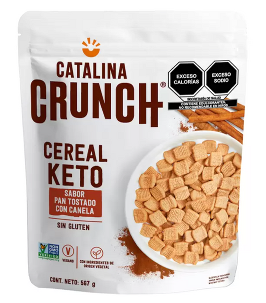 Catalina Crunch Cereal Keto Sabor Pan Tostado con Canela 567 gr - .