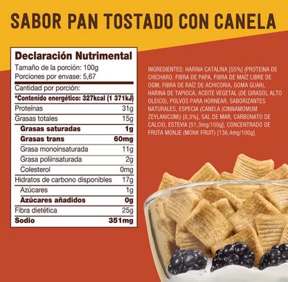 Catalina Crunch Cereal Keto Sabor Pan Tostado con Canela 567 gr - KOZ