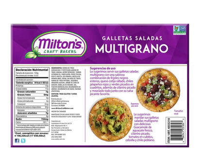 Milton's Galletas Saladas Multigrano 4 pzas de 238 grs - KOZ