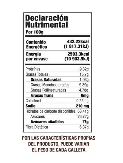 Taifelds Galletas Veganas con Chispas Sabor Chocolate 600 grs - KOZ