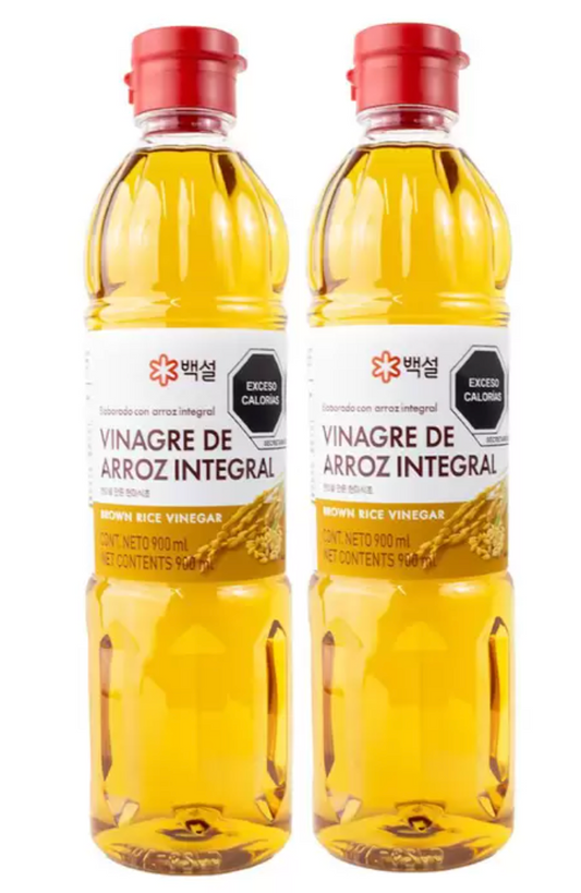 CJ Beksul Vinagre De Arroz Integral 2 piezas de 900 ml - .