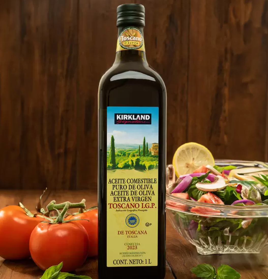Kirkland Signature Aceite de Oliva Extra Virgen de Toscano 1 L