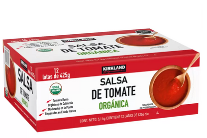 Kirkland Signature Salsa de Tomate Orgánica 12 piezas de 425 grs - KOZ