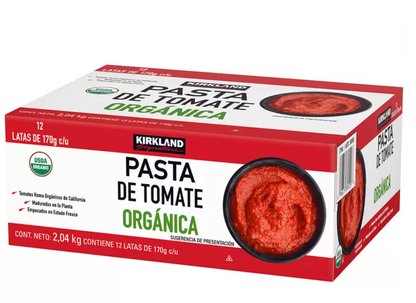 Kirkland Signature Pasta de Tomate Orgánica 12 piezas de 170 grs - KOZ