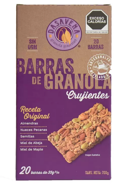 Dasavena Barras de Granola Crujientes 20 pzas de 35 grs - KOZ
