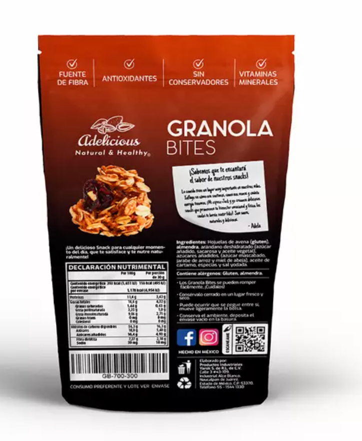 Adelicious Granola Crocante con Almendra y Arándano 300 grs - KOZ