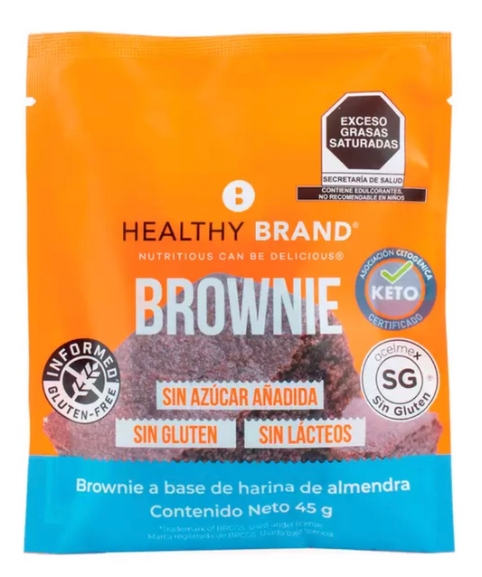 Healthy Brand Brownies de Chocolate Keto 5 piezas de 45 grs - KOZ