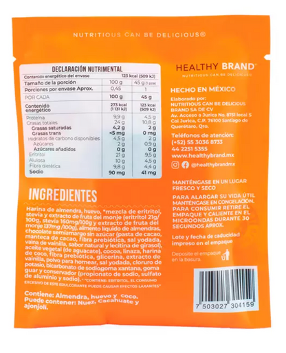Healthy Brand Brownies de Chocolate Keto 5 piezas de 45 grs - KOZ