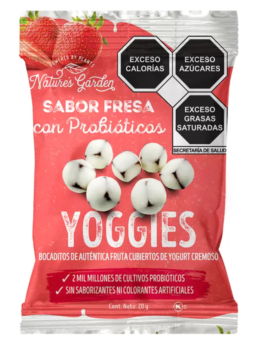 Natures Garden Yoggies de Fresa con Probióticos 600 grs - KOZ