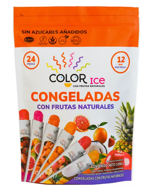 Color Ice Congeladas de Frutas 24 piezas de 44 ml - KOZ