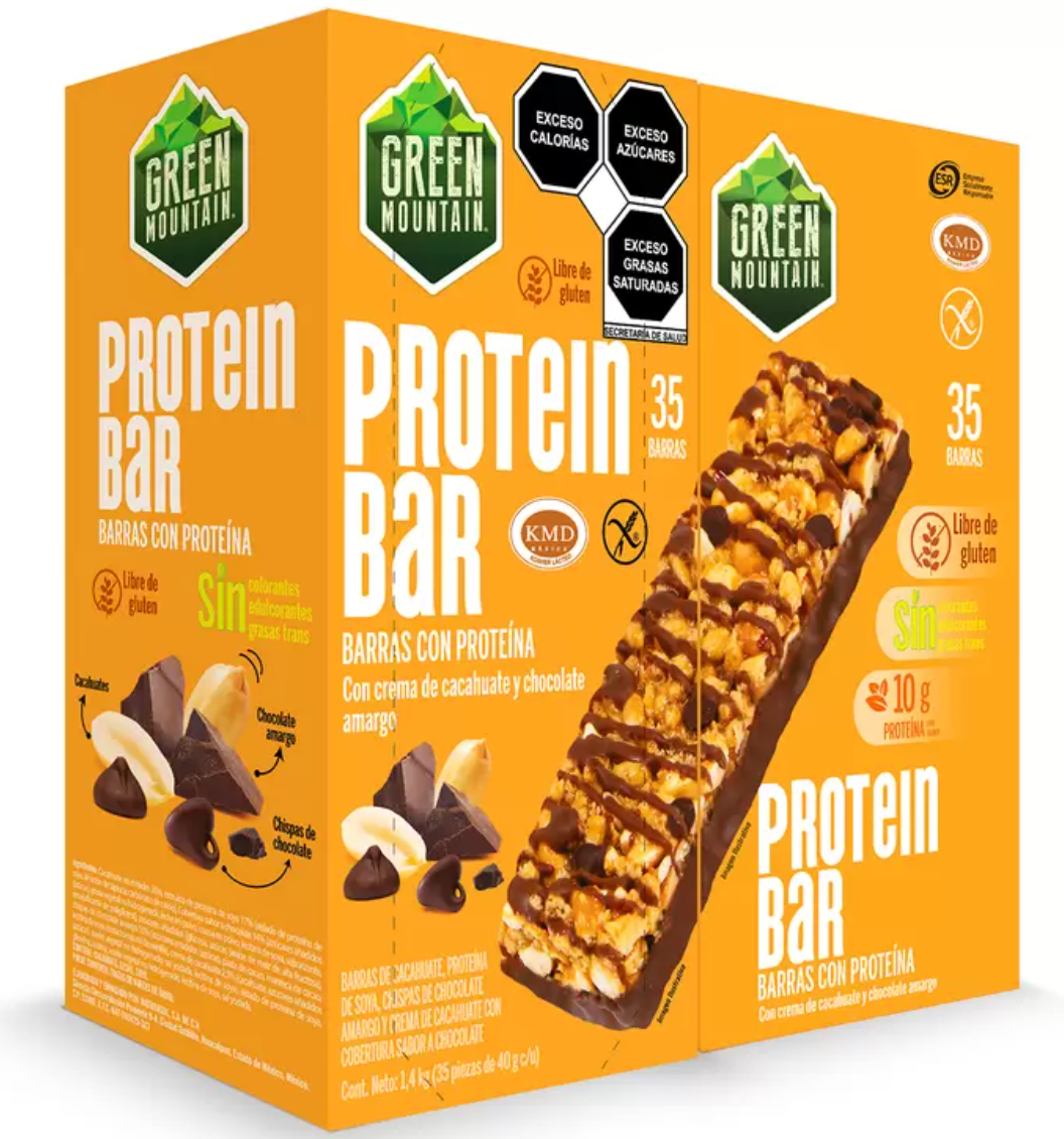 Green Mountain Barras con proteína 35 piezas de 40 grs - KOZ