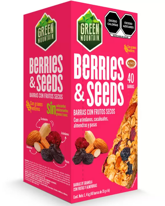 Green Mountain Barras Berries & Seeds 40 piezas de 35 grs - KOZ