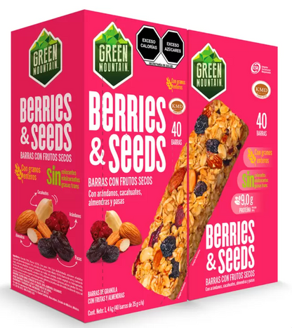 Green Mountain Barras Berries & Seeds 40 piezas de 35 grs - KOZ