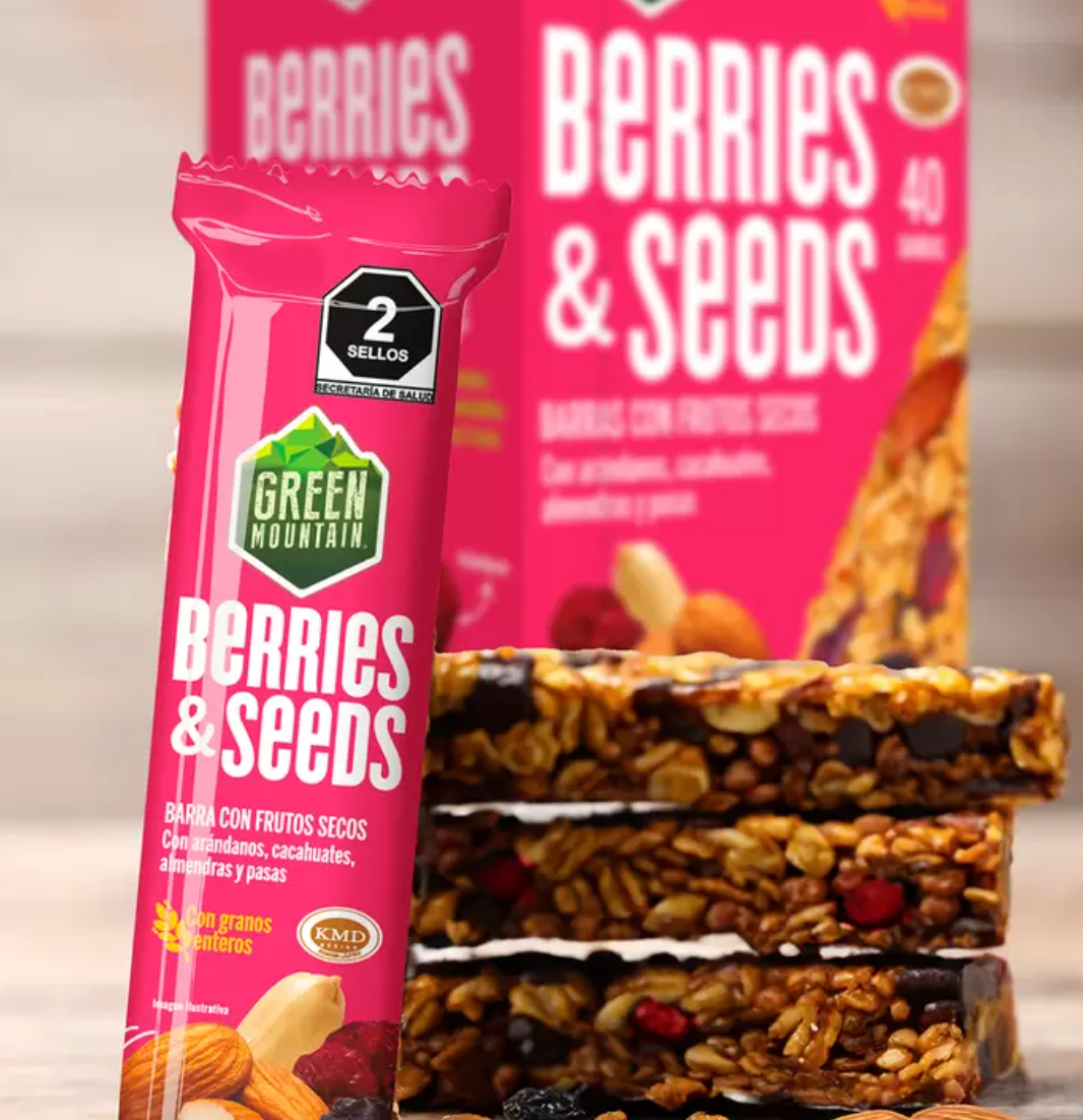 Green Mountain Barras Berries & Seeds 40 piezas de 35 grs - KOZ