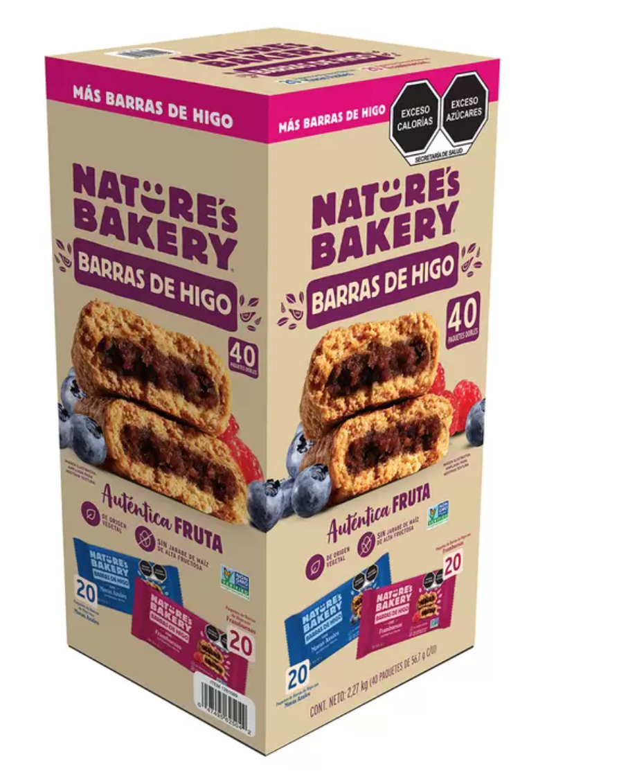 Nature's Bakery Surtido de Barras de Higo 40 piezas de 56.7 grs - .