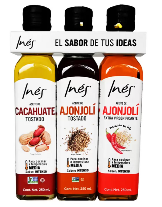 Inés Aceites Surtidos 3 piezas de 250 ml - KOZ