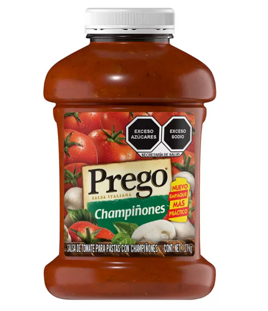 Prego Salsa con Champiñones 2 piezas de 1.27 kg - KOZ