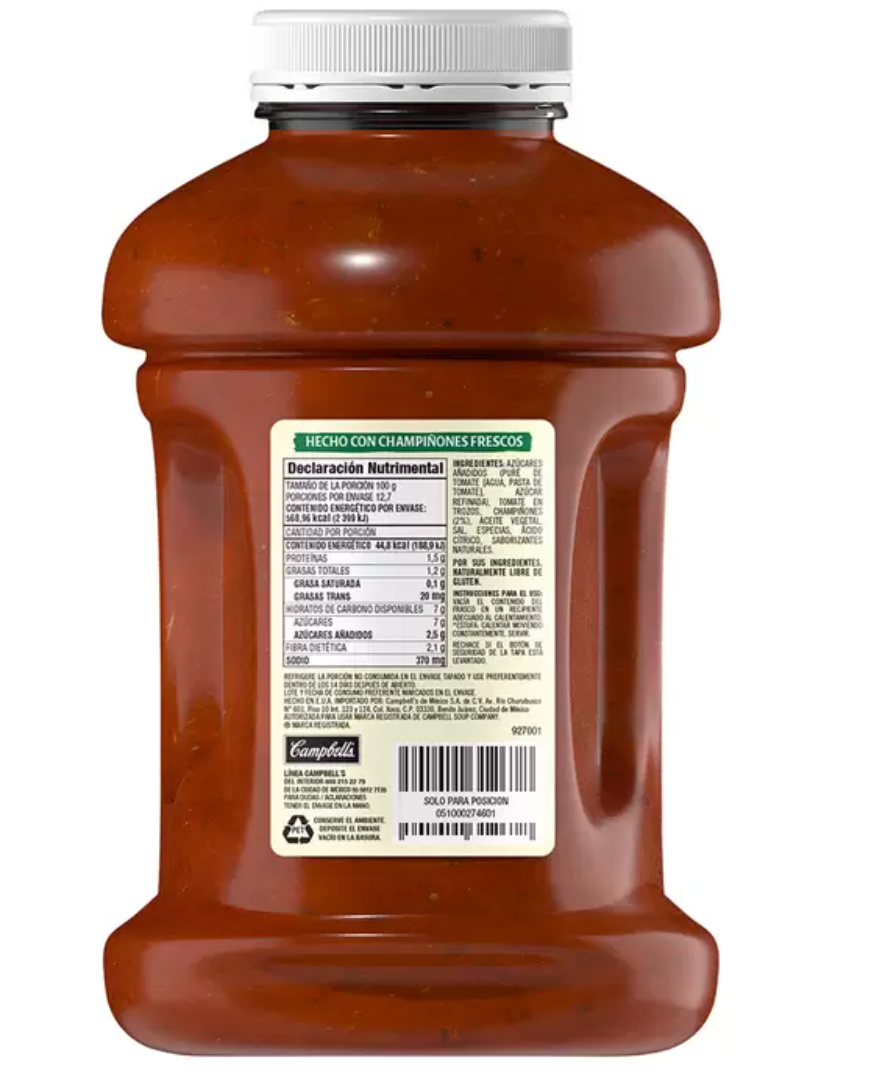 Prego Salsa con Champiñones 2 piezas de 1.27 kg - KOZ