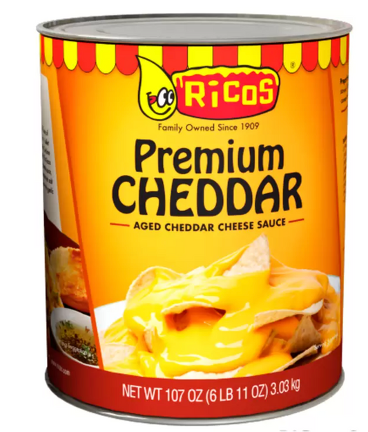 Ricos Salsa De Queso Cheddar Premium 3.03 kg - .