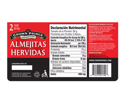 Crown Prince Almejitas 785 gr - .