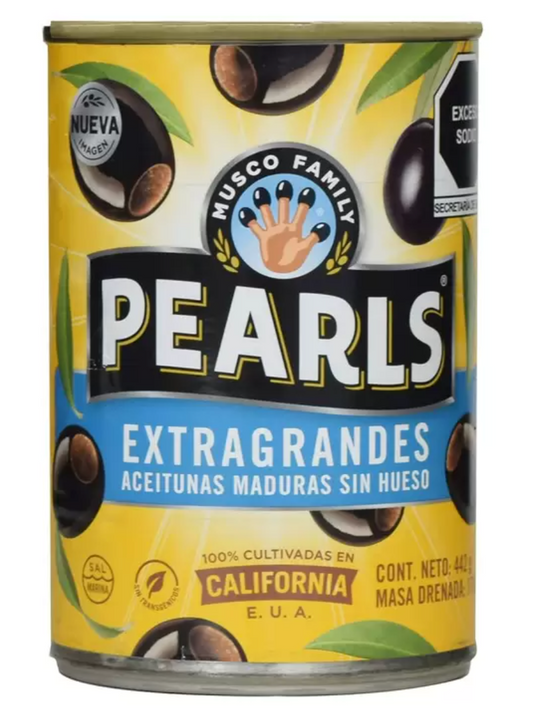 Pearls Aceitunas Negras Extra Grandes 6 piezas de 170 grs - KOZ