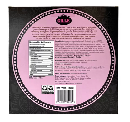 Gille Galletas de Avena con Chocolate Amargo 450 grs - KOZ