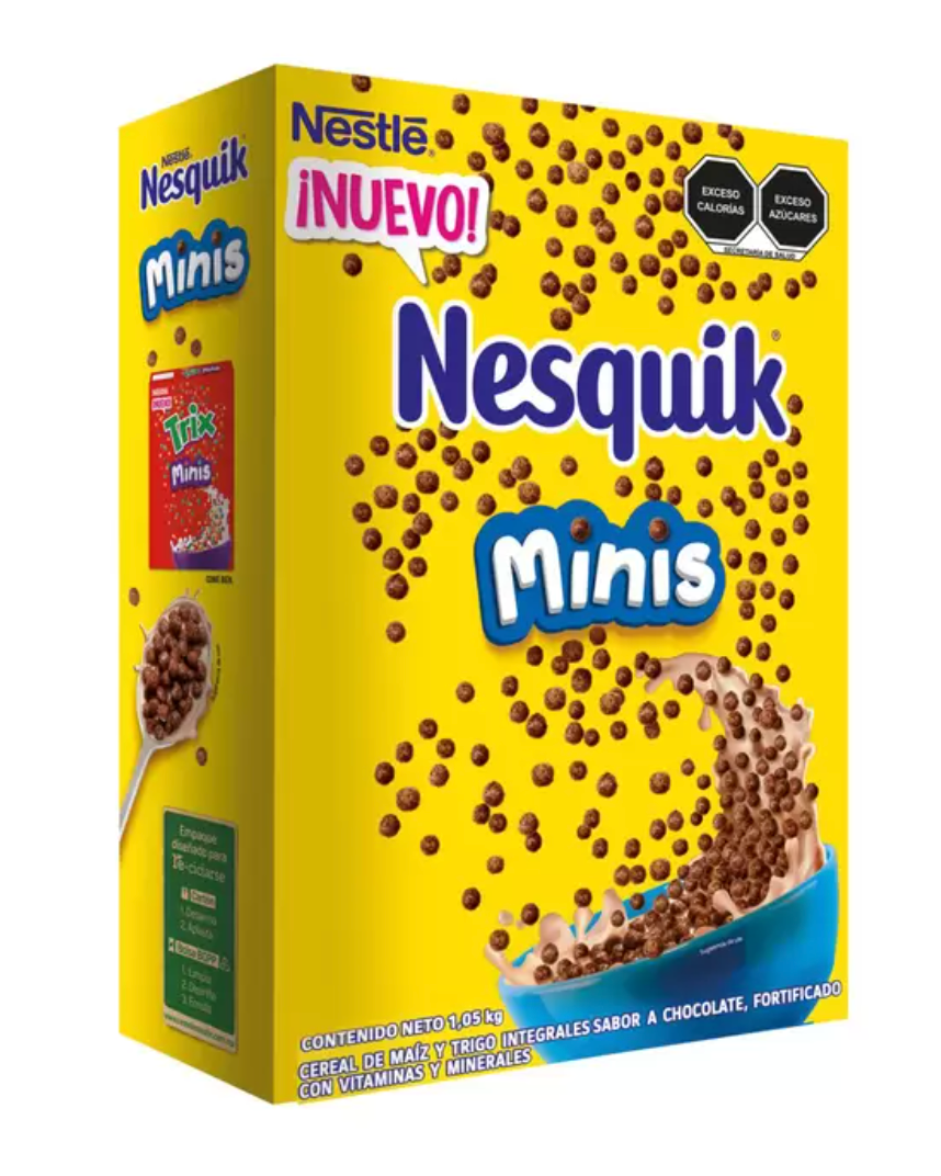 Nesquik Minis Cereal Sabor a Chocolate 1 kg - KOZ