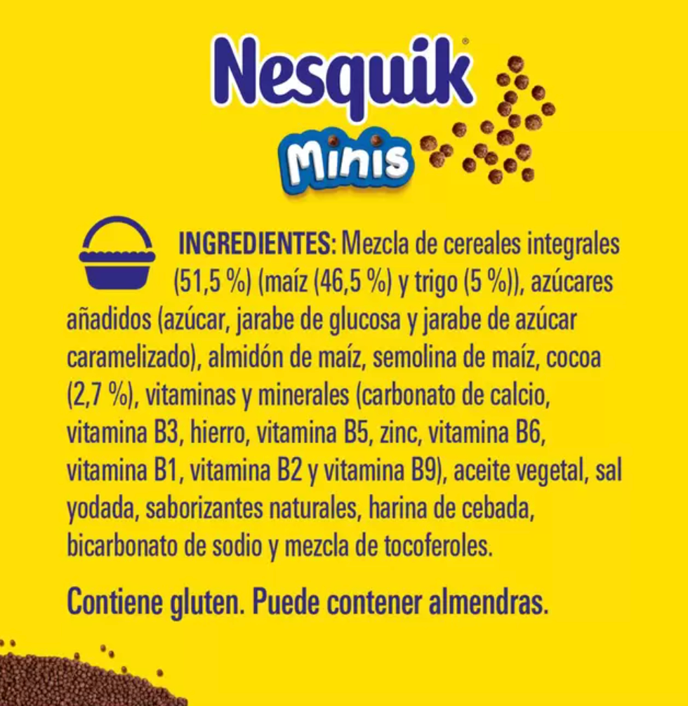 Nesquik Minis Cereal Sabor a Chocolate 1 kg - KOZ