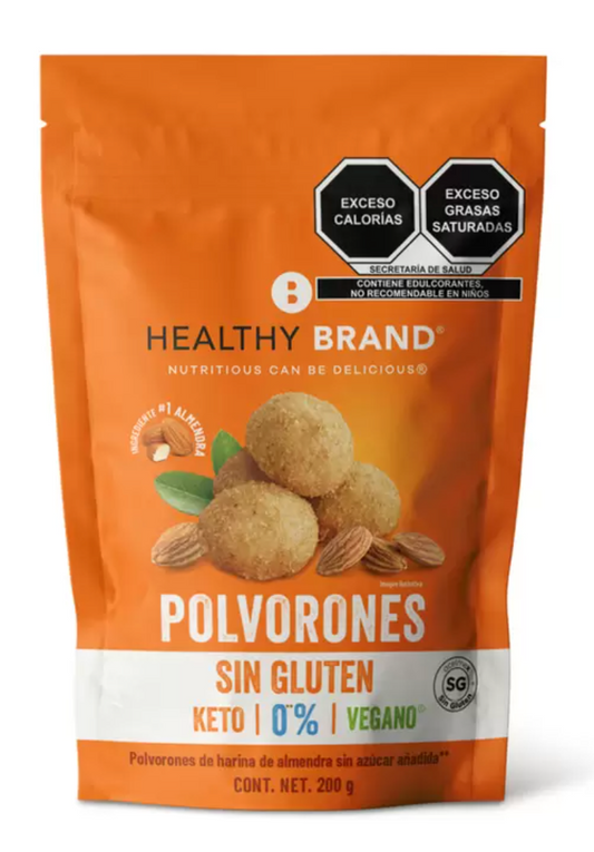 Healthy Brand Polvorones Keto 200 grs - .