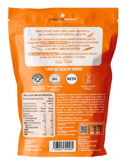 Healthy Brand Galletas de Chocolate Keto 126 grs - KOZ