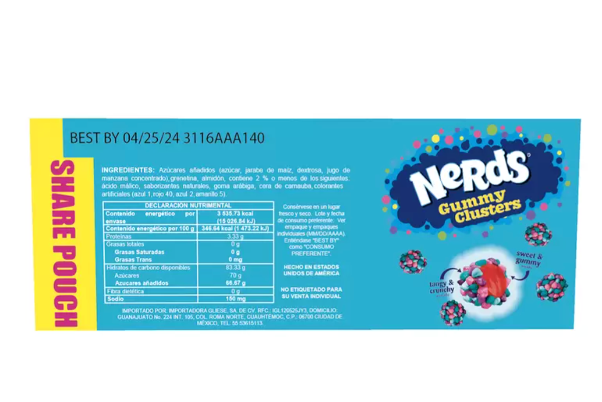 Nerds Gummy Clusters 1.02 kg - .