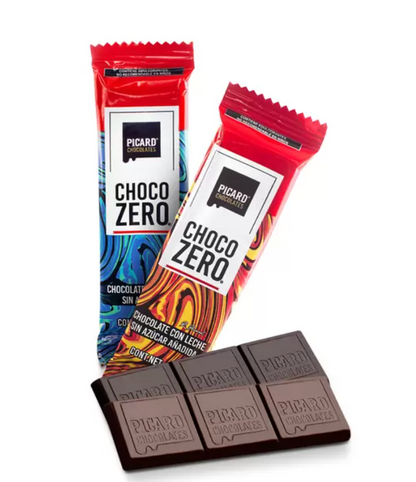 Picard Chocozero Surtido de Barras de Chocolate sin Azúcar 32 pzas de 22 grs - .