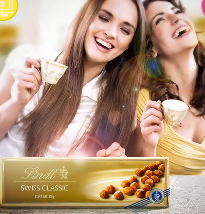 Lindt Barras de Chocolate y Avellanas Enteras 3 pzas de 300 grs - KOZ