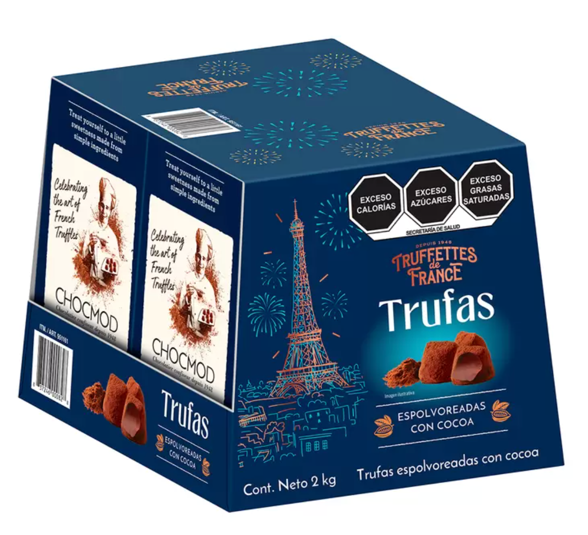 Truffettes de France Trufas Espolvoreadas con Cocoa 2 piezas de 1 kg - .