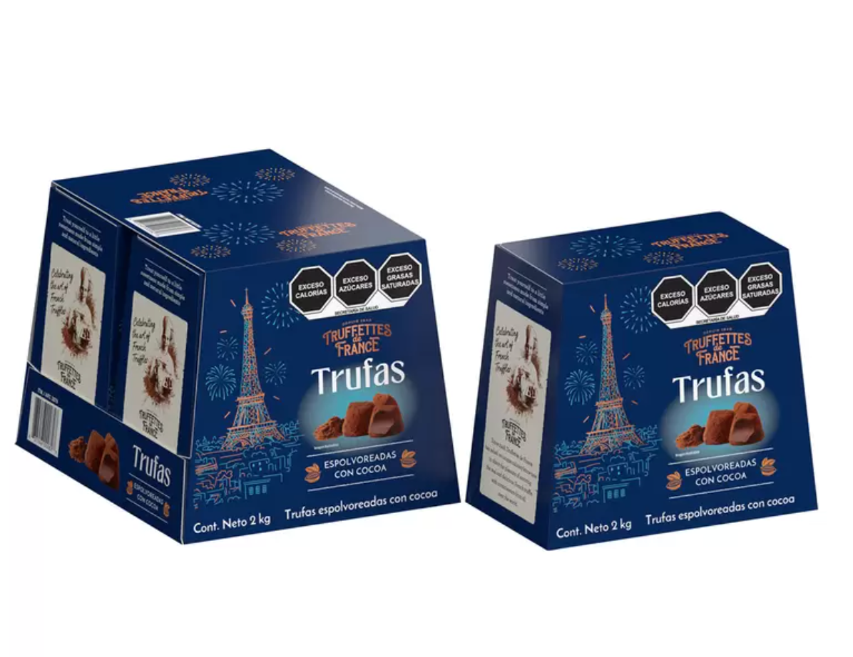 Truffettes de France Trufas Espolvoreadas con Cocoa 2 piezas de 1 kg - .