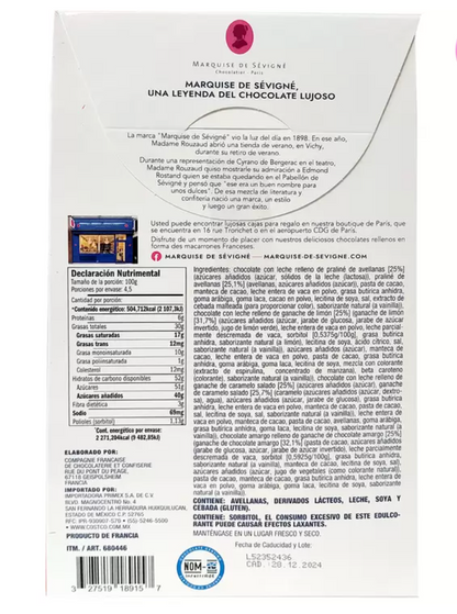 Marquise de Sévigné Chocolates Rellenos de Sabores Surtidos 450 grs - .
