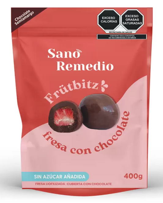 Sano Remedio Frütbitz de Fresa con chocolate 400 grs - KOZ