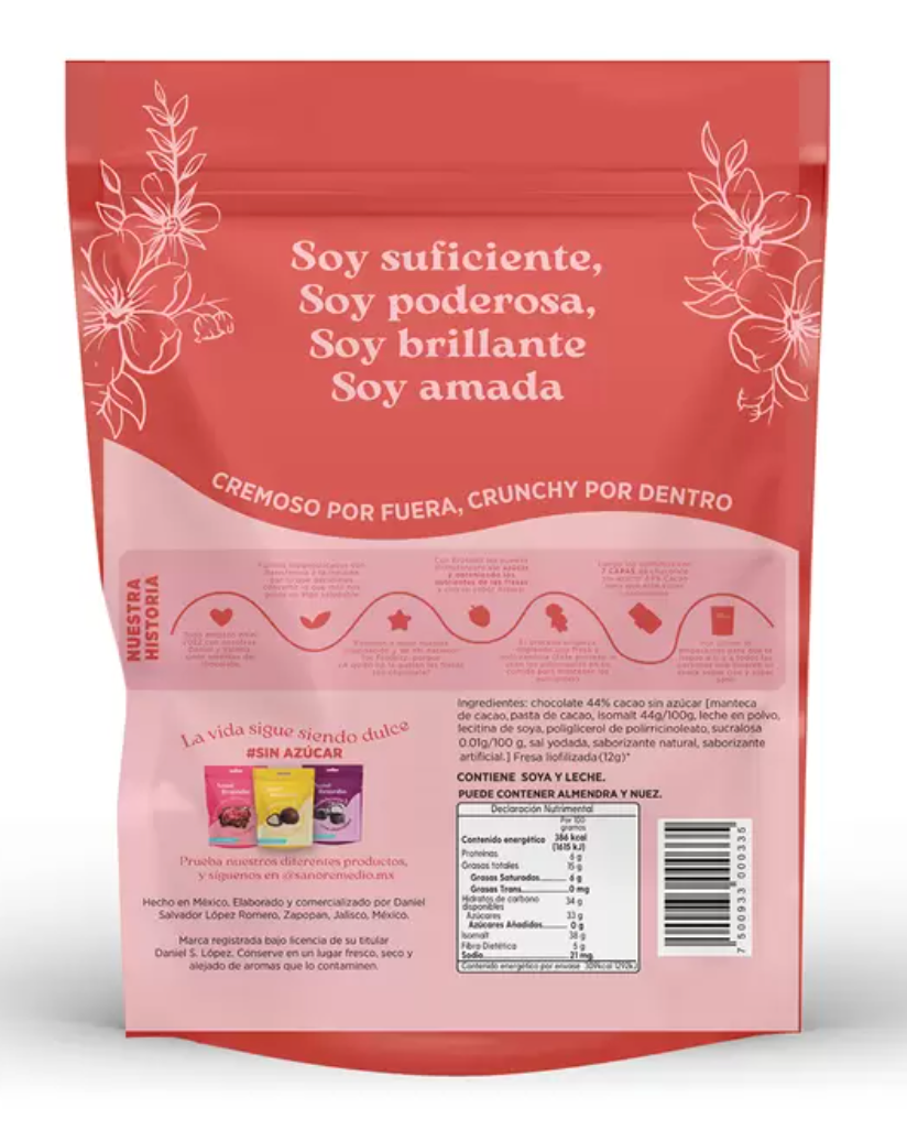 Sano Remedio Frütbitz de Fresa con chocolate 400 grs - KOZ