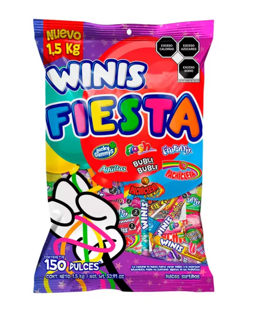 Winis Fiesta Surtido de Dulces 1.5 kg - KOZ