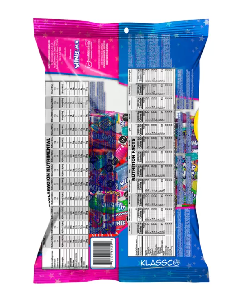 Winis Fiesta Surtido de Dulces 1.5 kg - KOZ