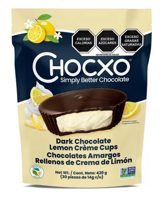 Chocxo Chocolates Amargos Rellenos de Crema de Limón 420 grs - KOZ