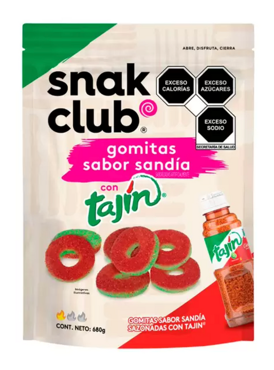 Snak Club Gomitas Sabor Sandía con Tajín 680 grs - .