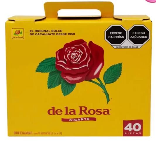 De La Rosa Mazapán Dulce de Cacahuate 40 piezas de 50 grs - KOZ
