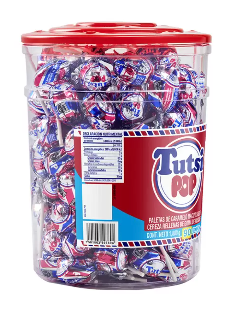 Tutsi Pop Paletas de Caramelo 90 piezas - KOZ