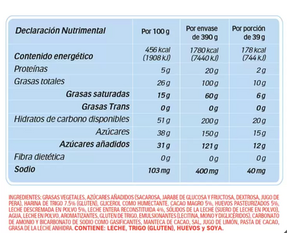 Kinder Délice Pastelito con Cobertura a Base de Cacao 10 piezas de 39 grs - .