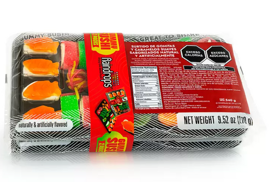 Raindrops Surtido de Gomitas y Caramelos en forma de Sushi 270 grs - .