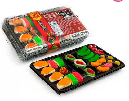 Raindrops Surtido de Gomitas y Caramelos en forma de Sushi 270 grs - .