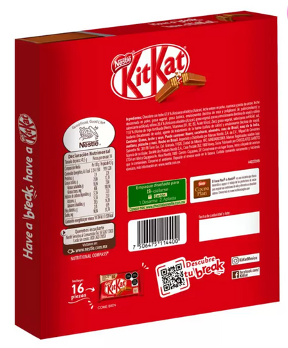 KitKat Chocolate 16 piezas 41.5 grs - .
