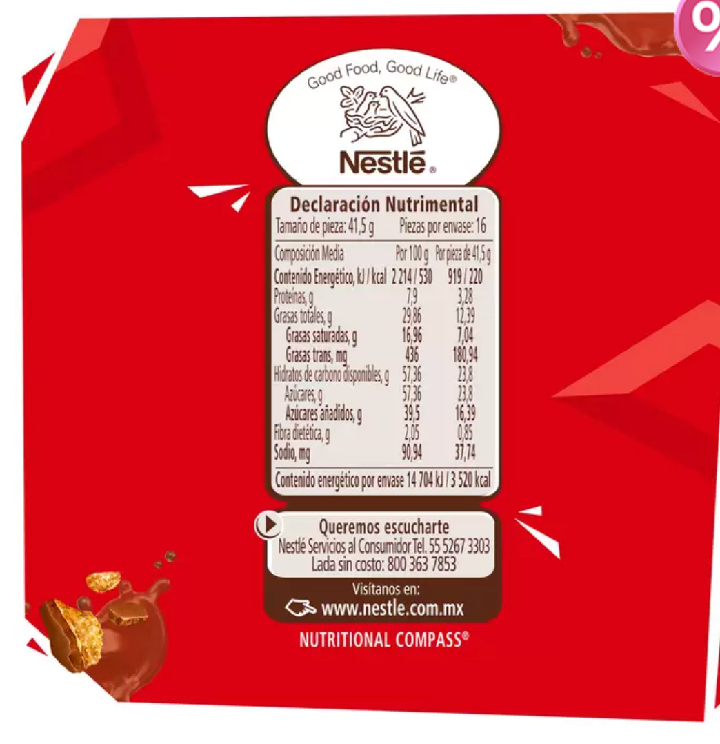 KitKat Chocolate 16 piezas 41.5 grs - .